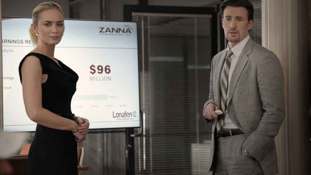 Chris Evans , Emily Blunt y la corrupción farmacéutica en 'El negocio del dolor': tráiler de la película de Netflix