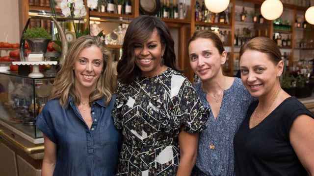 Michelle Obama en el Murillo Café Bistró, en una de sus últimas visitas.