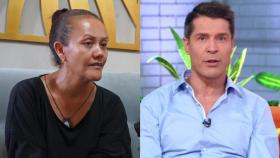 Darlin Arrieta en una comparecencia pública y Jaime Cantizano en 'Mañaneros'.