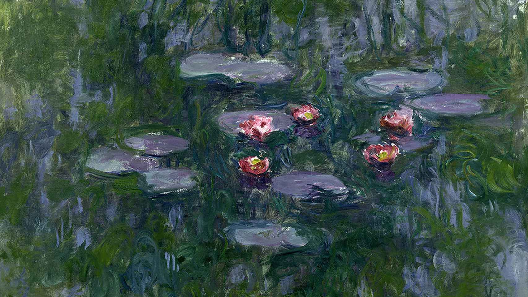 Claude Monet: Detalle de 'Nenúfares', h. 1916-1919. © Musée Marmottan Monet, París