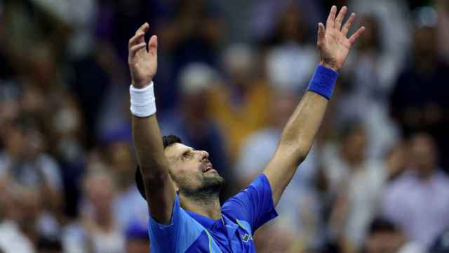 Novak Djokovic durante la final del US Open