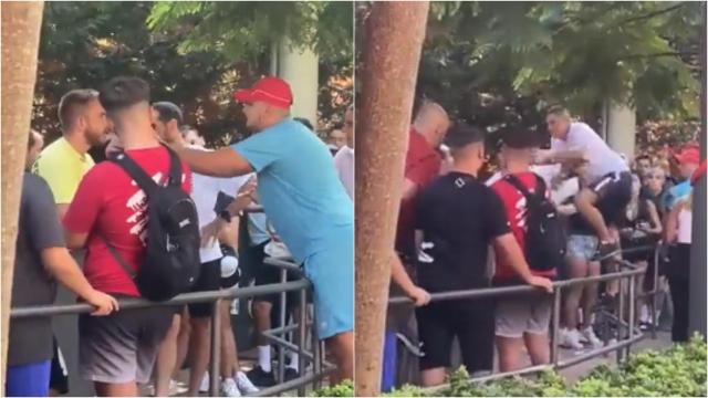 Imágenes de la brutal pelea en Port Aventura.