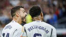 Joselu y Bellingham, con el Real Madrid