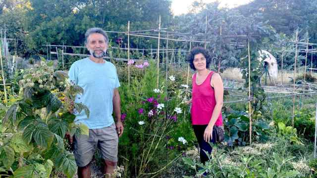 David y Sonia, impulsores del proyecto de formación en agricultura regenerativa Jardín de Gaia (El Escorial, Madrid).