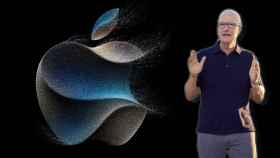 Tim Cook, CEO de Apple, con el logo de Wonderlust.
