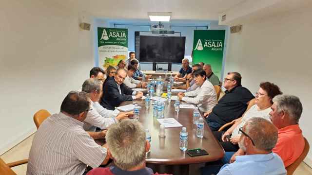 La reunión de este martes entre Asaja y los representantes de Agricultura de la Generalitat.
