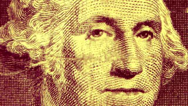 El presidente de EEUU George Washington en un billete de dólar.