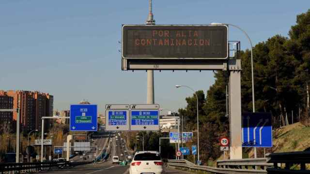 Autovía de circunvalación M-30, en Madrid.