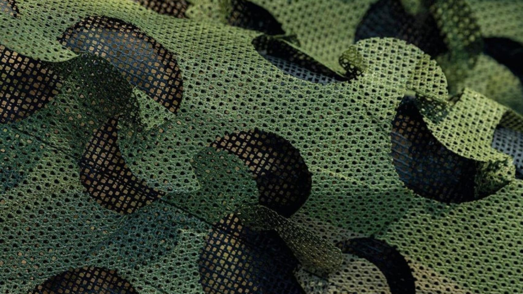 El material de la red de camuflaje