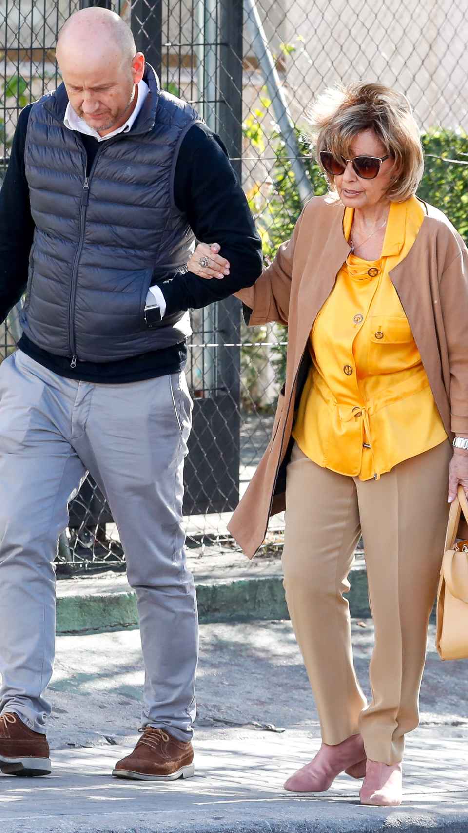 La presentadora junto al que fue su hombre de confianza, Gustavo, en una imagen tomada en 2019.