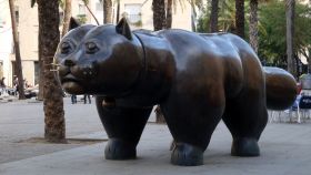 Fernando Botero: 'Gato'. Rambla del Raval, Barcelona.