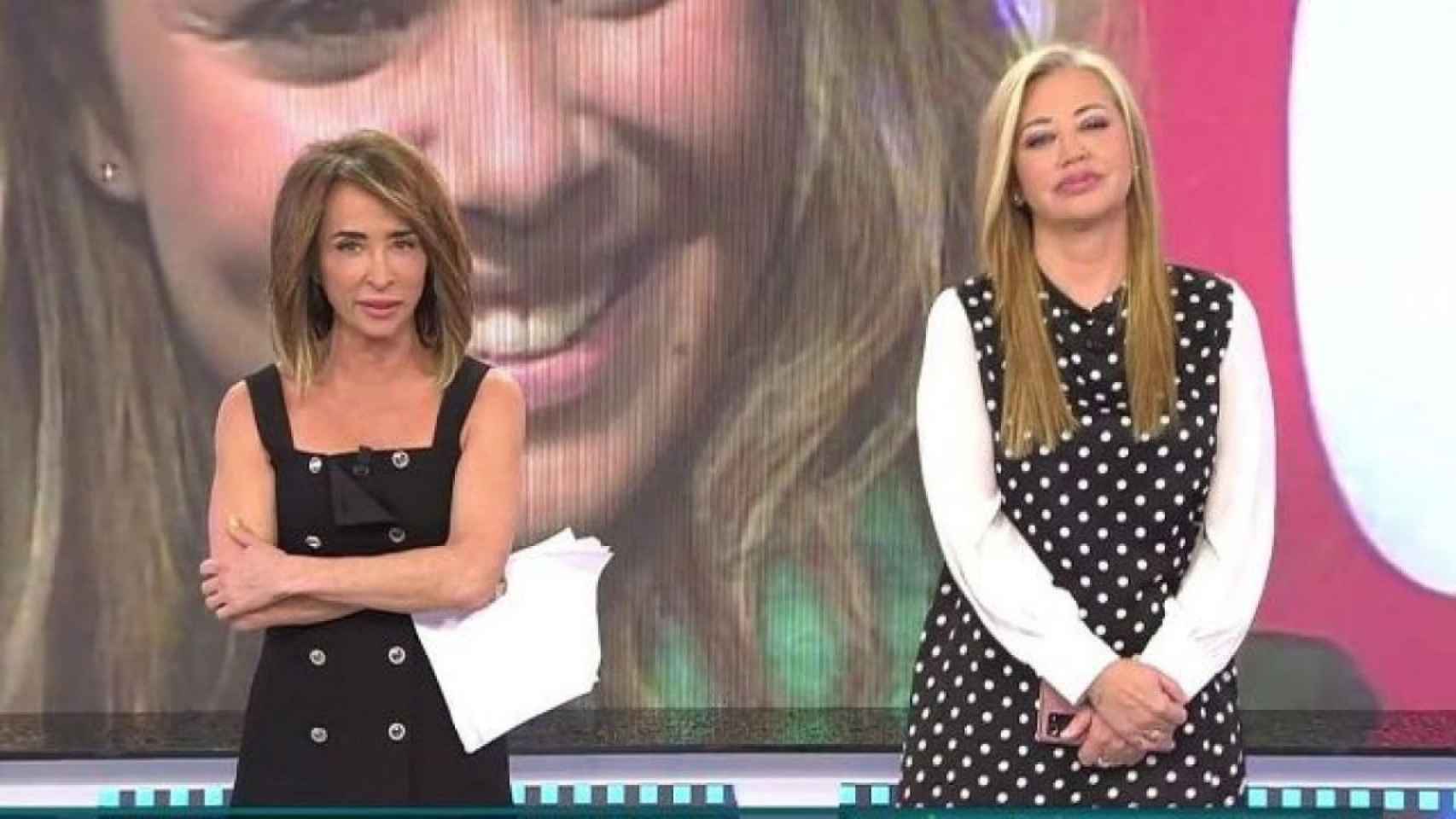 María Patiño y Belén Esteban en 'Sálvame'.