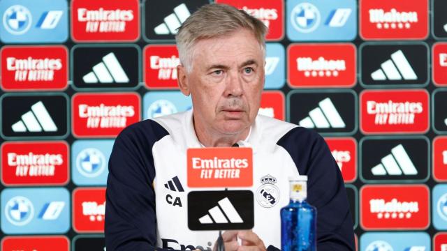 Carlo Ancelotti, en rueda de prensa