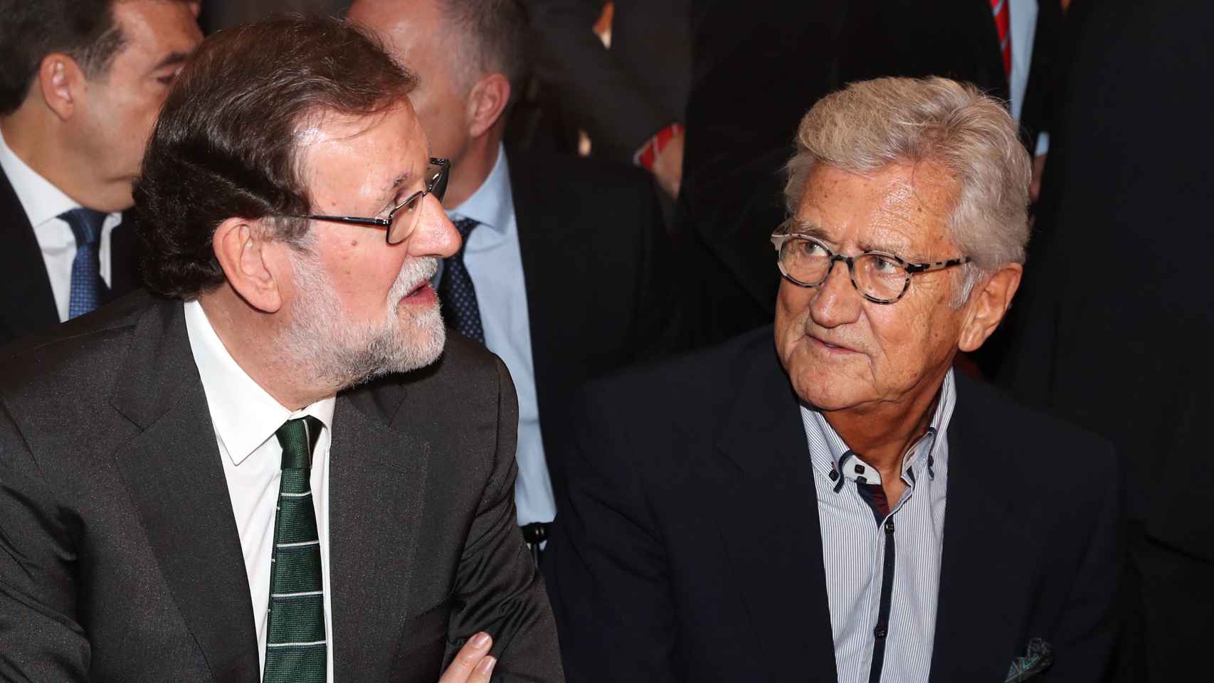 Pepe Domingo Castaño junto a Mariano Rajoy, en enero de 2019.