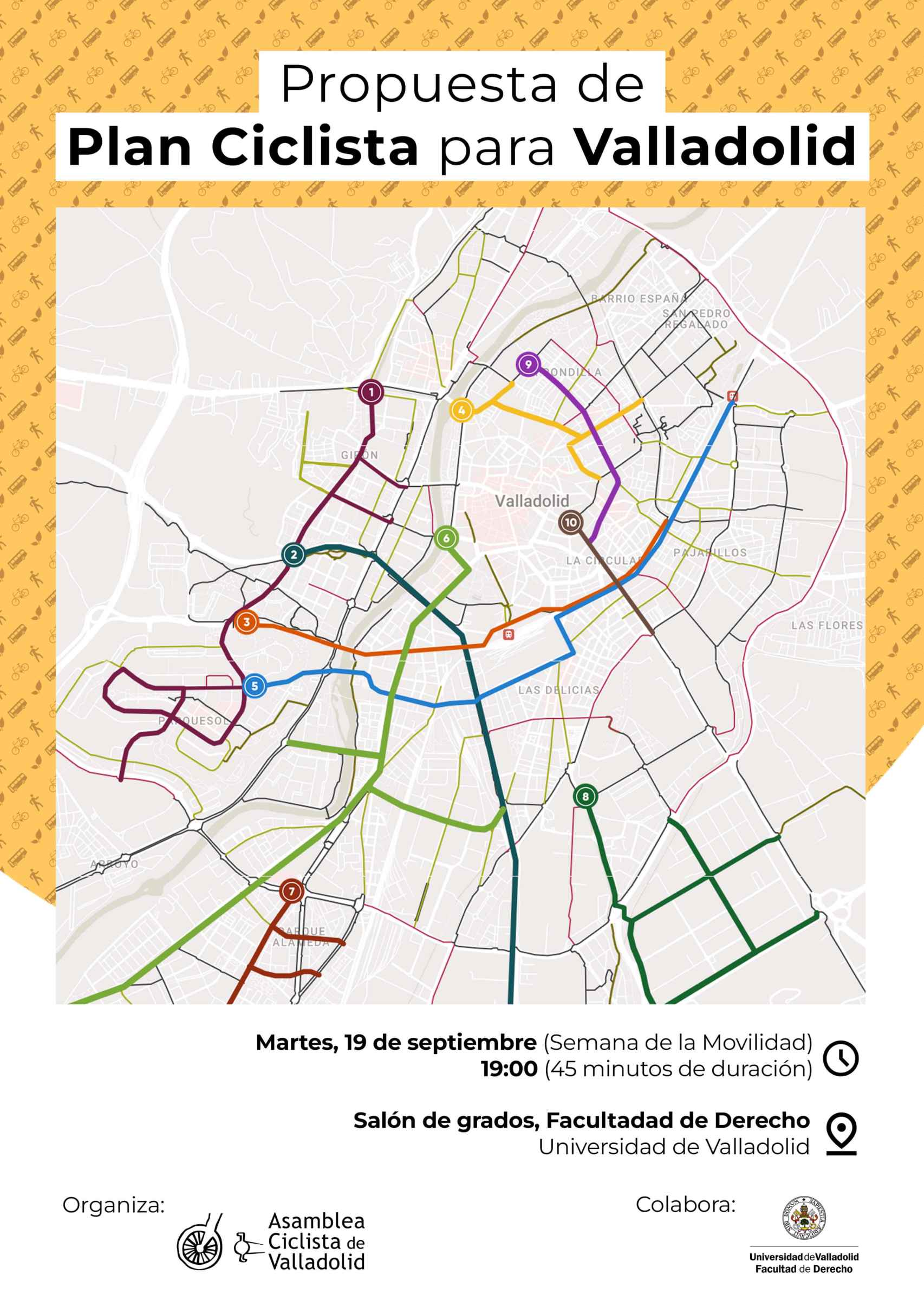 Plan ciclista integral para toda la ciudad de Valladolid de ASCIVA