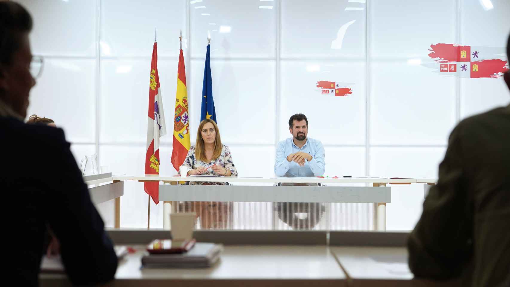 Tudanca preside el Plenario de la Ejecutiva del PSOE de Castilla y León.