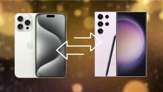iPhone 15 Pro de Apple (izquierda) y Samsung Galaxy S23 Ultra (derecha)