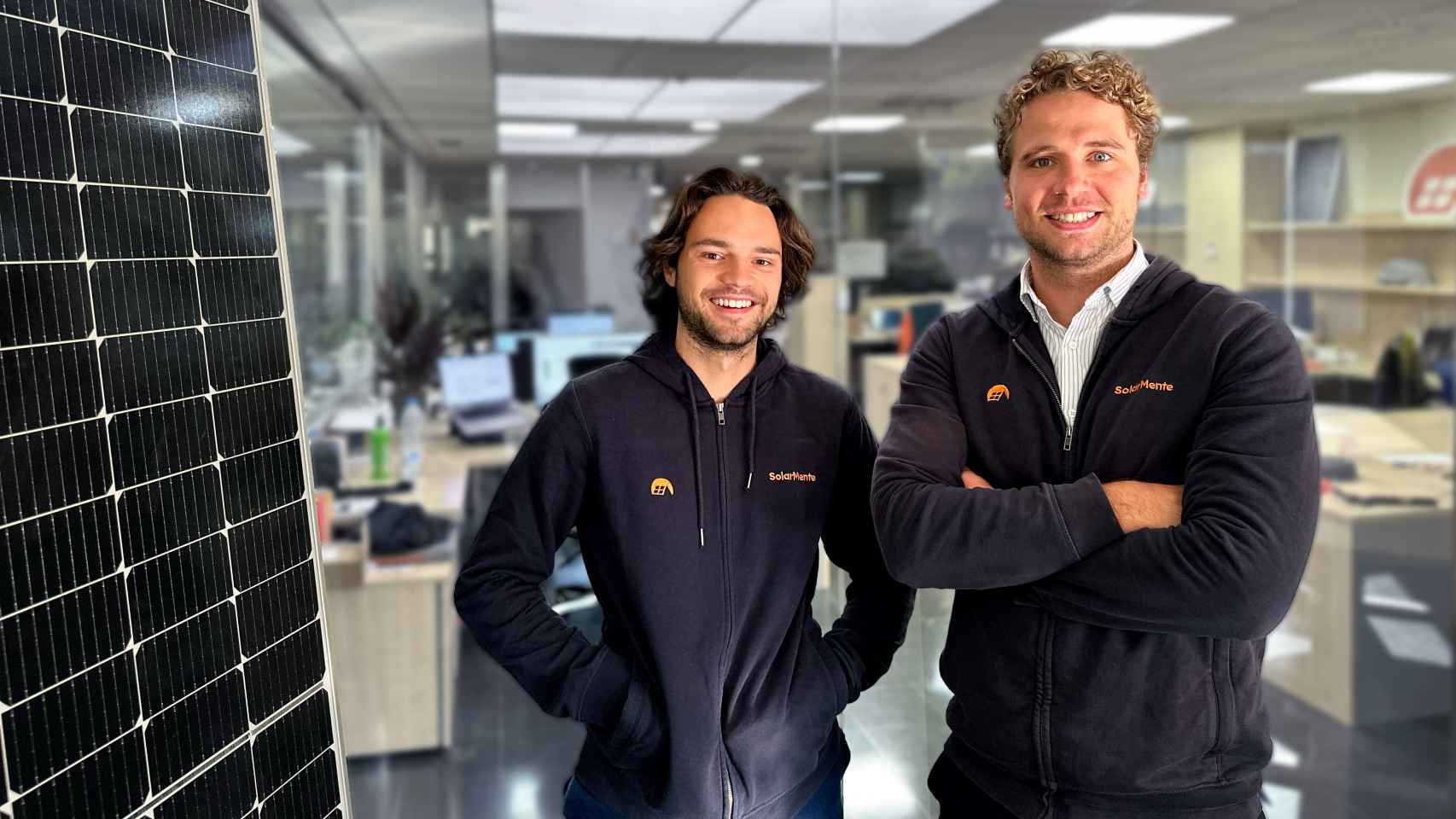 Víctor Gardrinier y Wouter Draijer, cofundadores de SolarMente.
