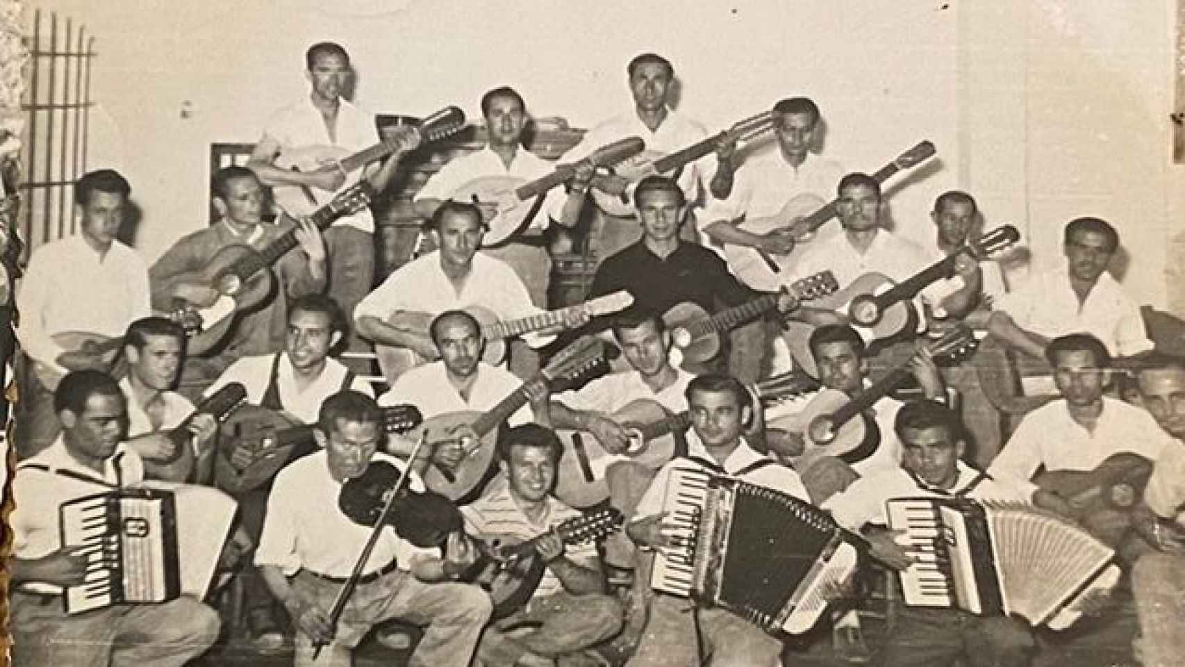Grupo de presos en la Prisión Central de San Miguel de los Reyes (ca.1960)