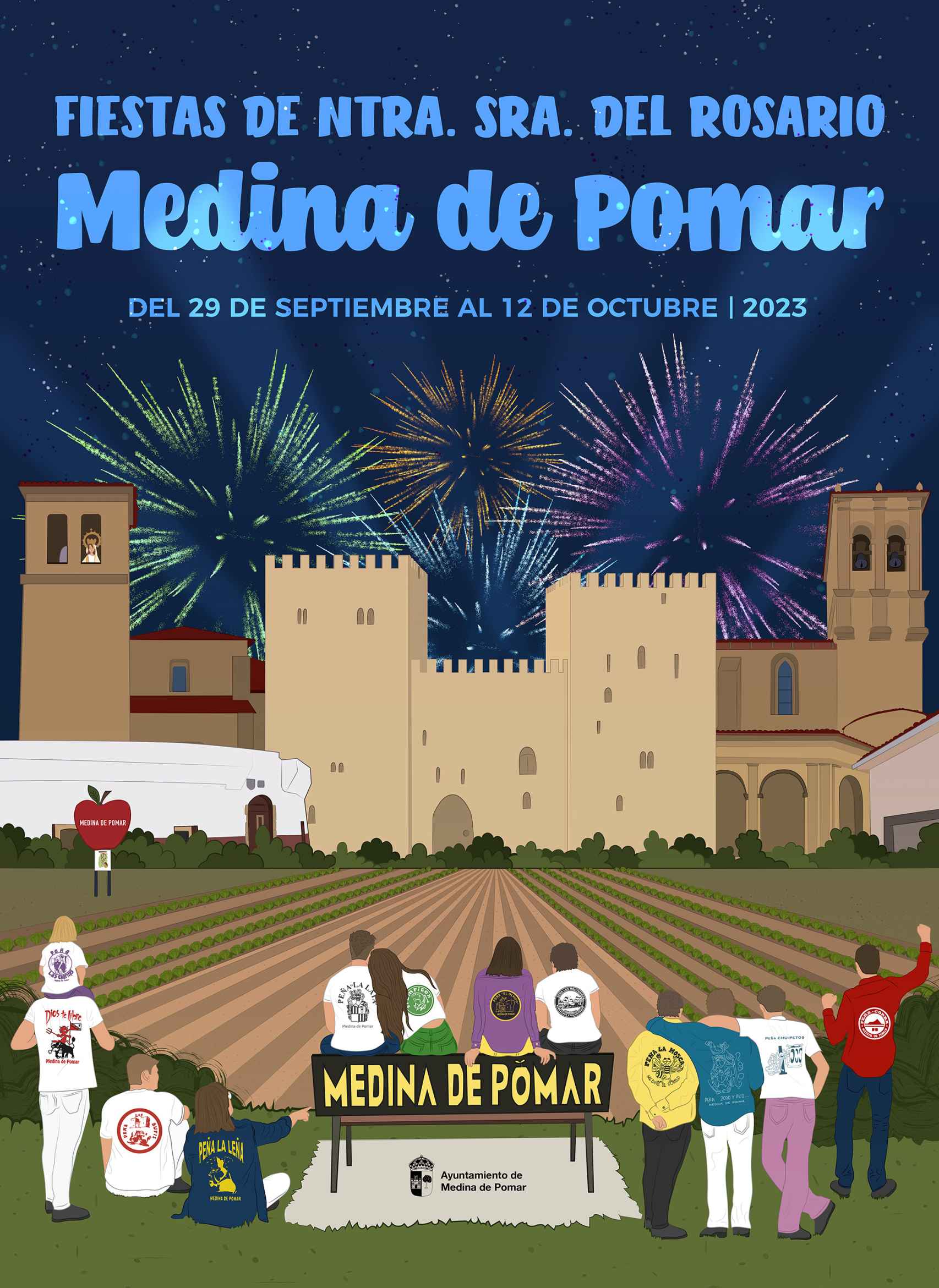 Cartel de las fiestas patronales de Medina de Pomar, Burgos
