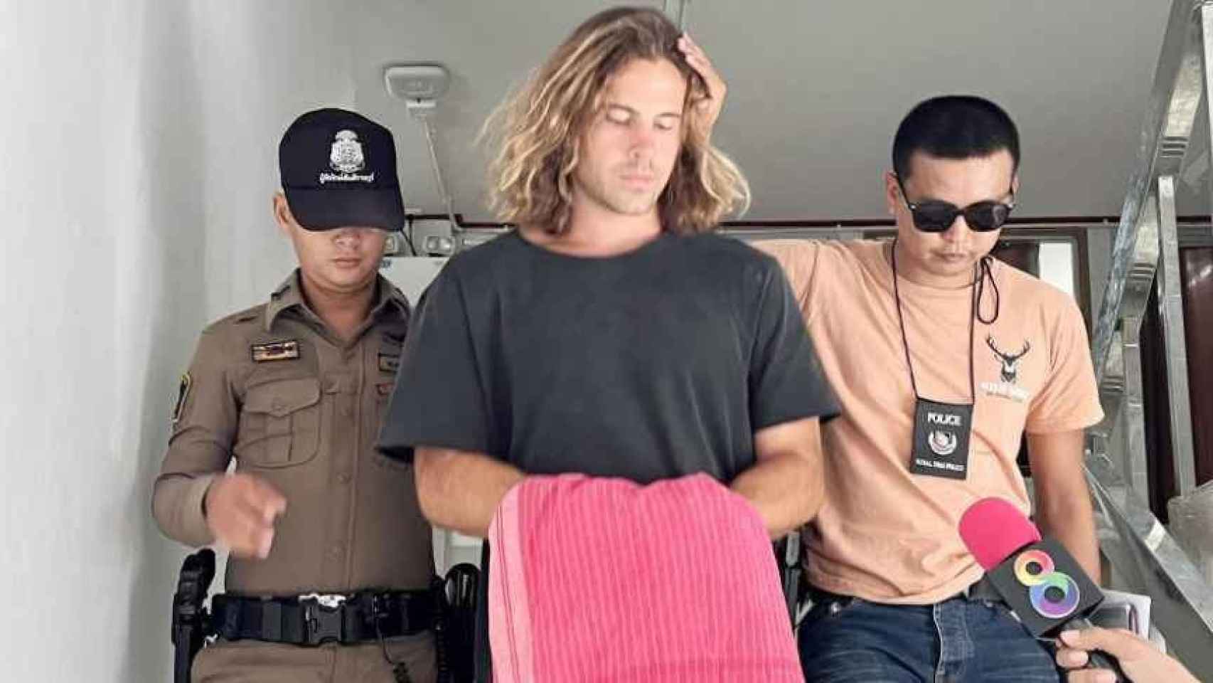 Daniel Sancho antes de ser trasladado a la prisión de Koh Samui.