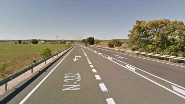 N-322 en Balazote (Albacete). Foto: Google Maps.