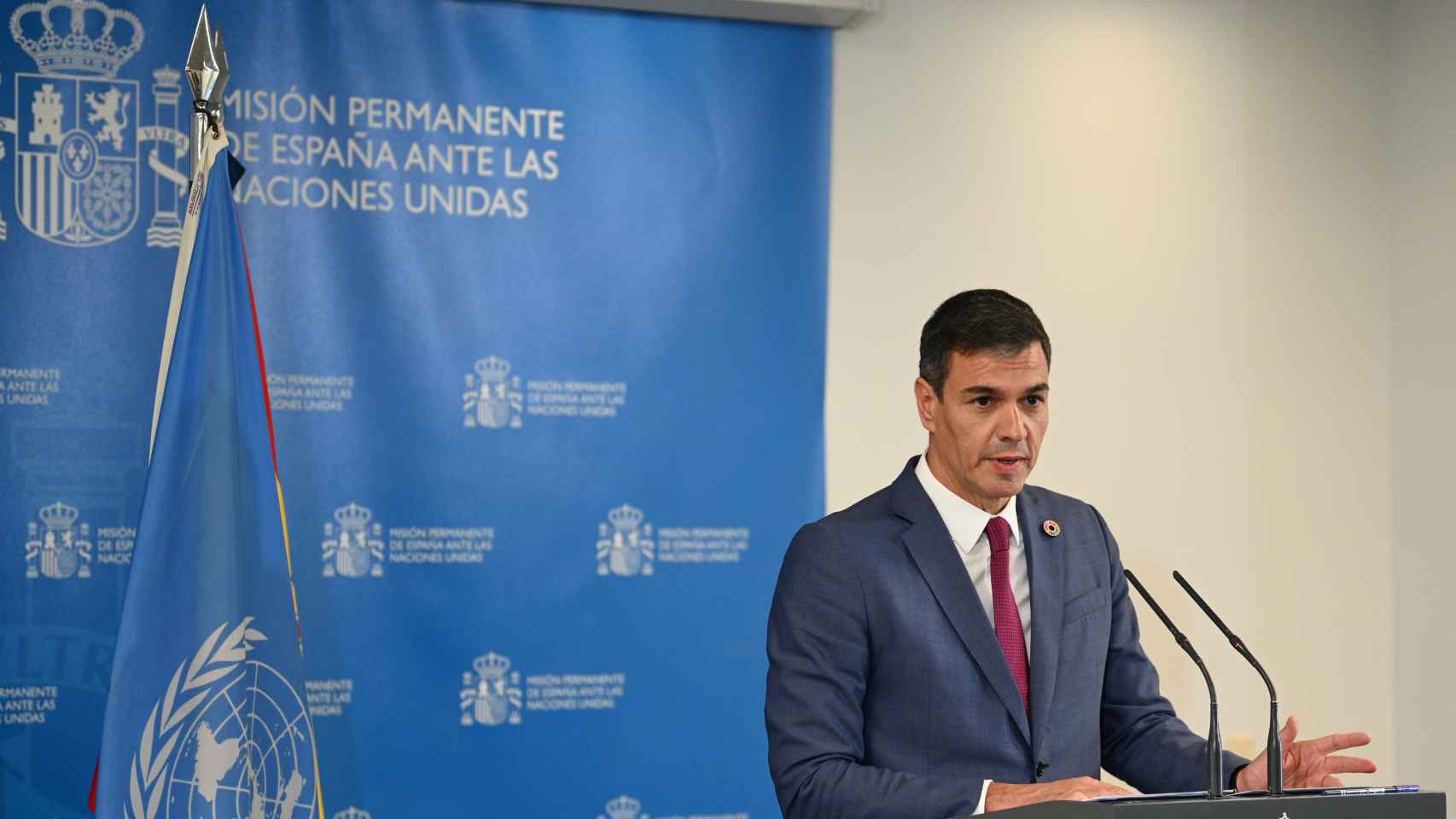 Sánchez comparece en la comisión permanente española de las Naciones Unidas