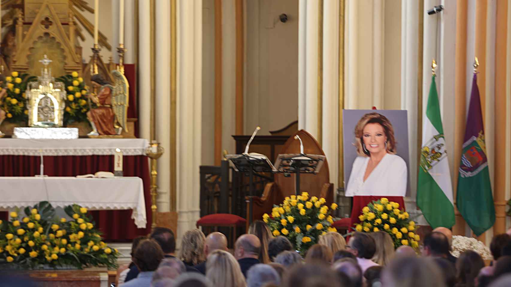 La misa funeral que se celebró en Málaga, en memoria de Teresa, el pasado lunes 11 de septiembre.