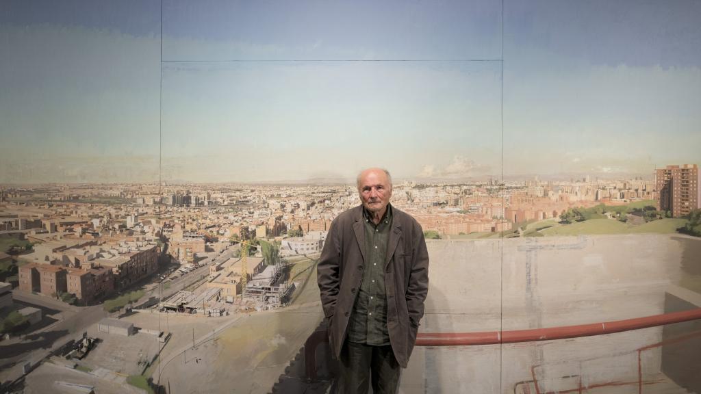Antonio López en la presentación de su retrospectiva en La Pedrera / Foto: Daniel Ochoa de Olza.