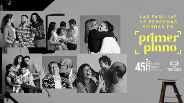 Imagen de la campaña 'Las familias de personas sordas, en primer plano'.