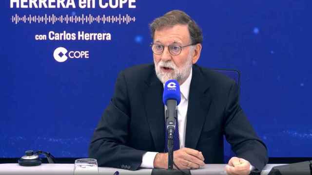 El expresidente del Gobierno Mariano Rajoy este jueves durante la entrevista en 'Herrera en Cope'.