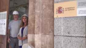 Virginia Barcones visita las obras de la Subdelegación del Gobierno en Salamanca