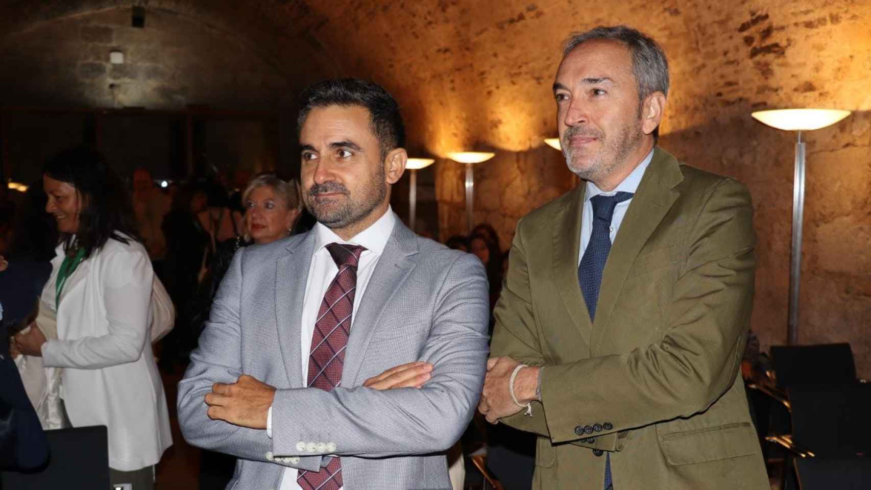 El secretario general, Alberto Díaz; junto al gerente del Ecyl en la provincia de Zamora, Efrén Fernández