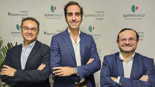 Los doctores Rodrigo Orozco, Luis Alonso y Juan Luis Alcázar.