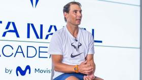 Rafa Nadal durante un acto de la Rafa Nadal Academy