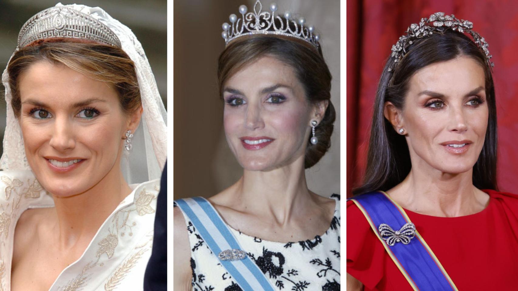 Algunas de las tiaras de Letizia que podría lucir Leonor.