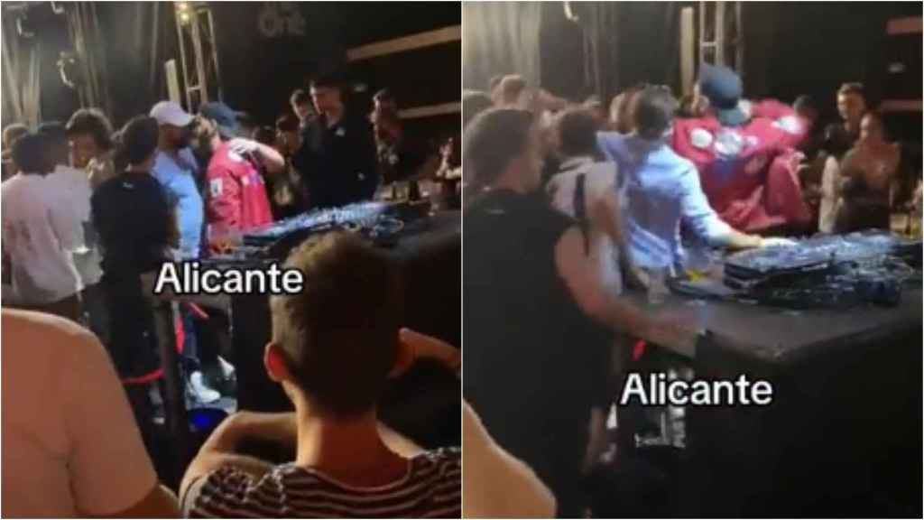 Imágenes de la brutal pelea en una discoteca de Alicante.