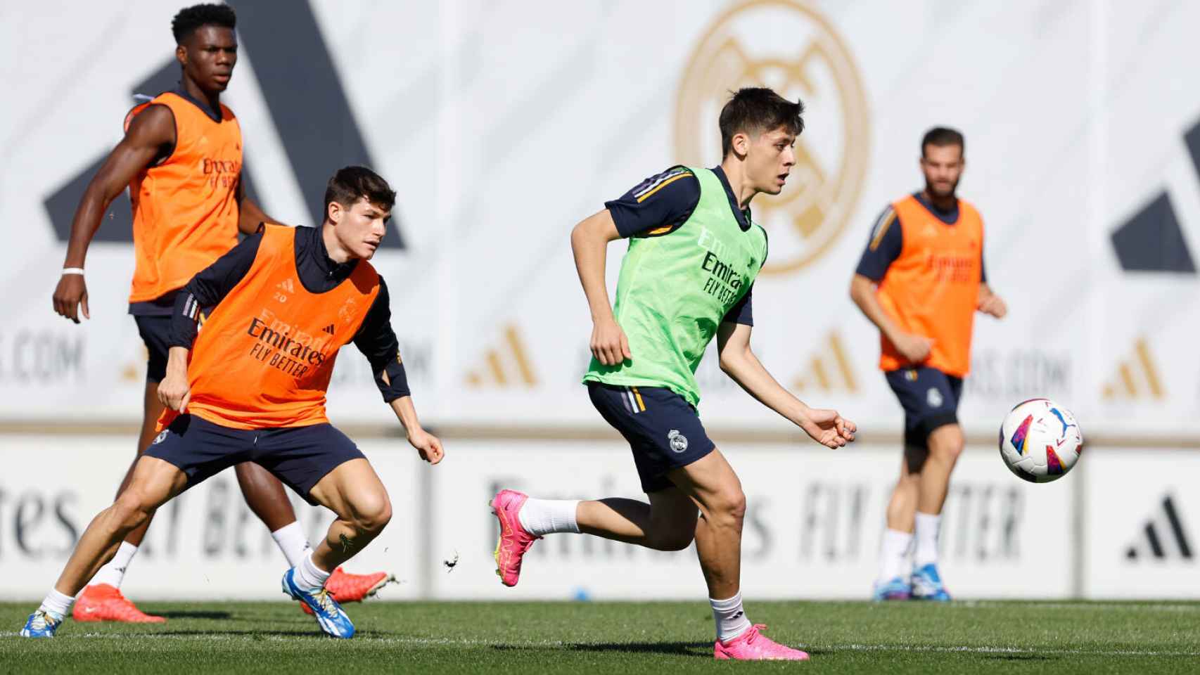 Arda Güler, en un entrenamiento del Real Madrid