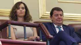 La presidenta de la Comunidad de Madrid, Isabel Díaz Ayuso, en el Congreso.