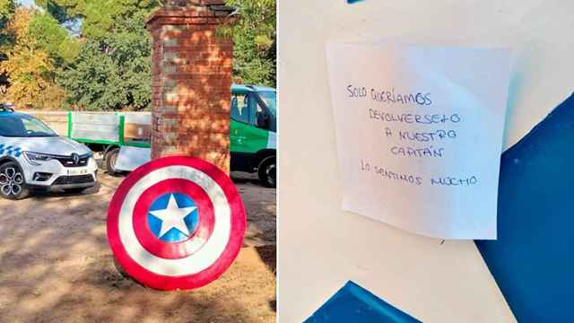 El escudo del Capitán América y la misteriosa nota