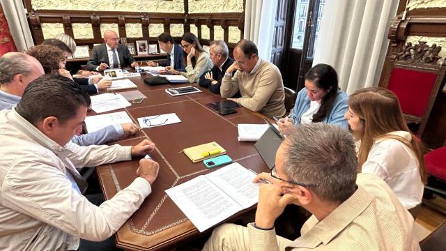 Imagen de la Junta de Gobierno del Ayuntamiento de Valladolid de esta mañana