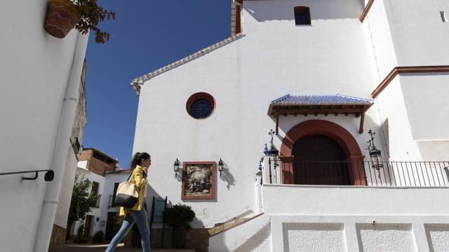 La iglesia de Yunquera, una de las muchas en las que estuvo Fran, el cura detenido.