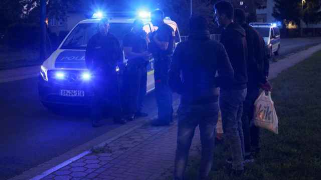 Control de la policía alemana en la frontera con Polonia para evitar la entrada de migrantes irregulares