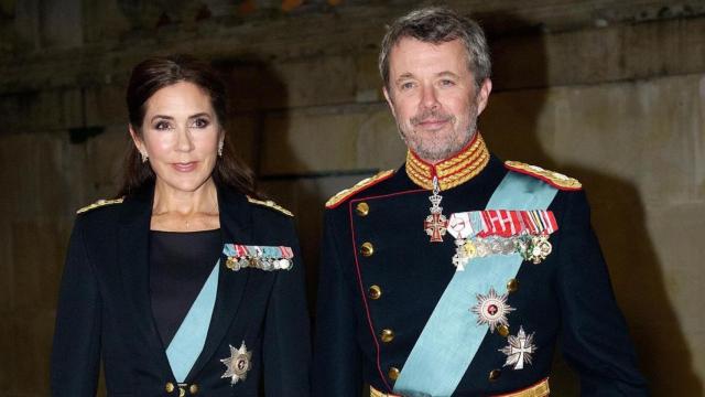 Los príncipes herederos de Dinamarca en el castillo de Fredensborg.