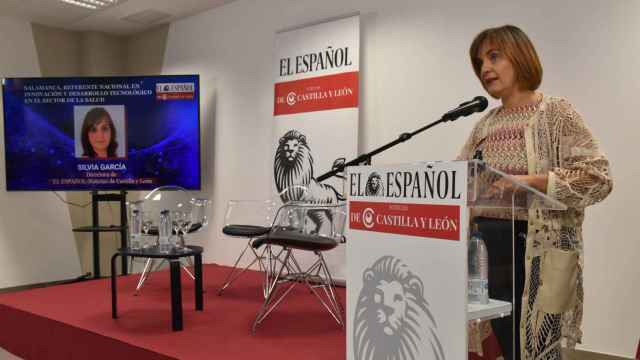 Silvia García, directora de EL ESPAÑOL- Noticias de Castilla y León, en el foro 'Salamanca, referente nacional en innovación y desarrollo tecnológico en el sector de la salud'
