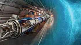 Recreación del interior del túnel del LHC del CERN.