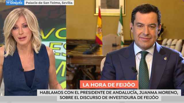 El presidente de la Junta de Andalucía, Juanma Moreno Bonilla, este miércoles en 'Espejo Público'.