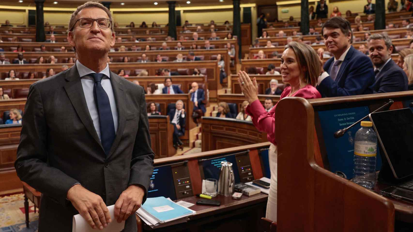 Alberto Núñez Feijóo, este miércoles en el Congreso de los Diputados.