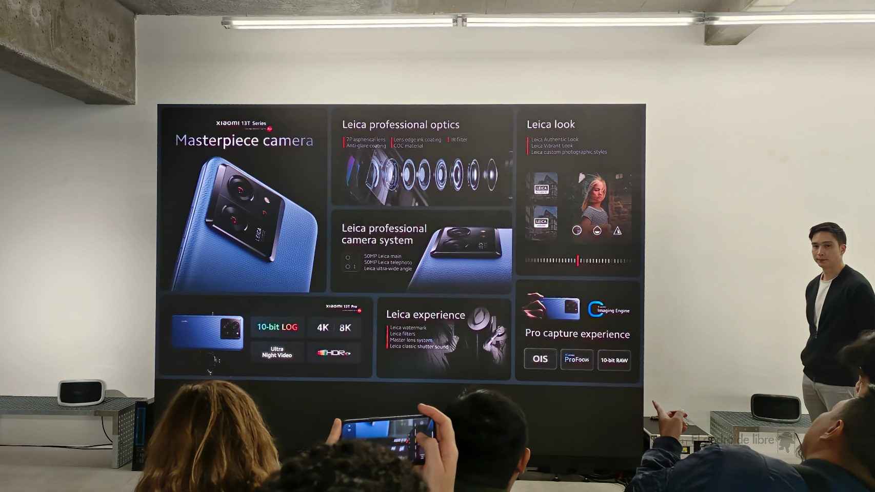 Diapositiva de la colaboración de Leica en el Xiaomi 13T Pro