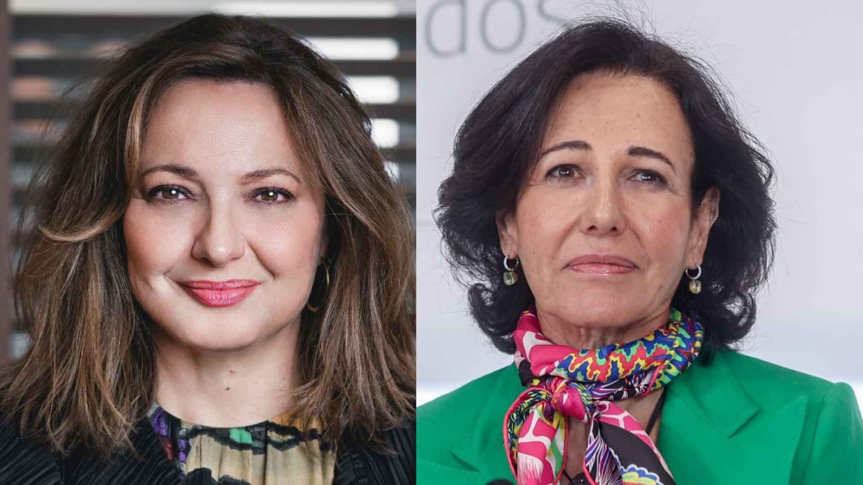 Marta Álvarez, presidenta de El Corte Inglés, y Ana Botín, presidenta de Santander